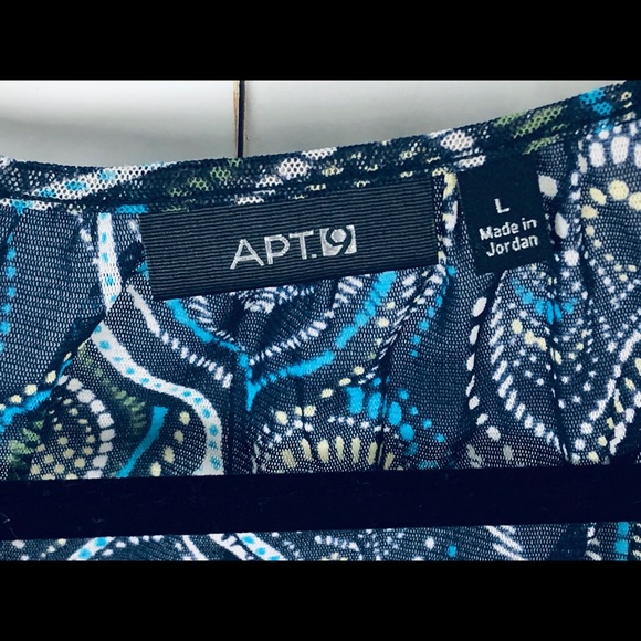 Apt  9 Sheer Paisley Print Blouse Size Large - Picture 4 of 5